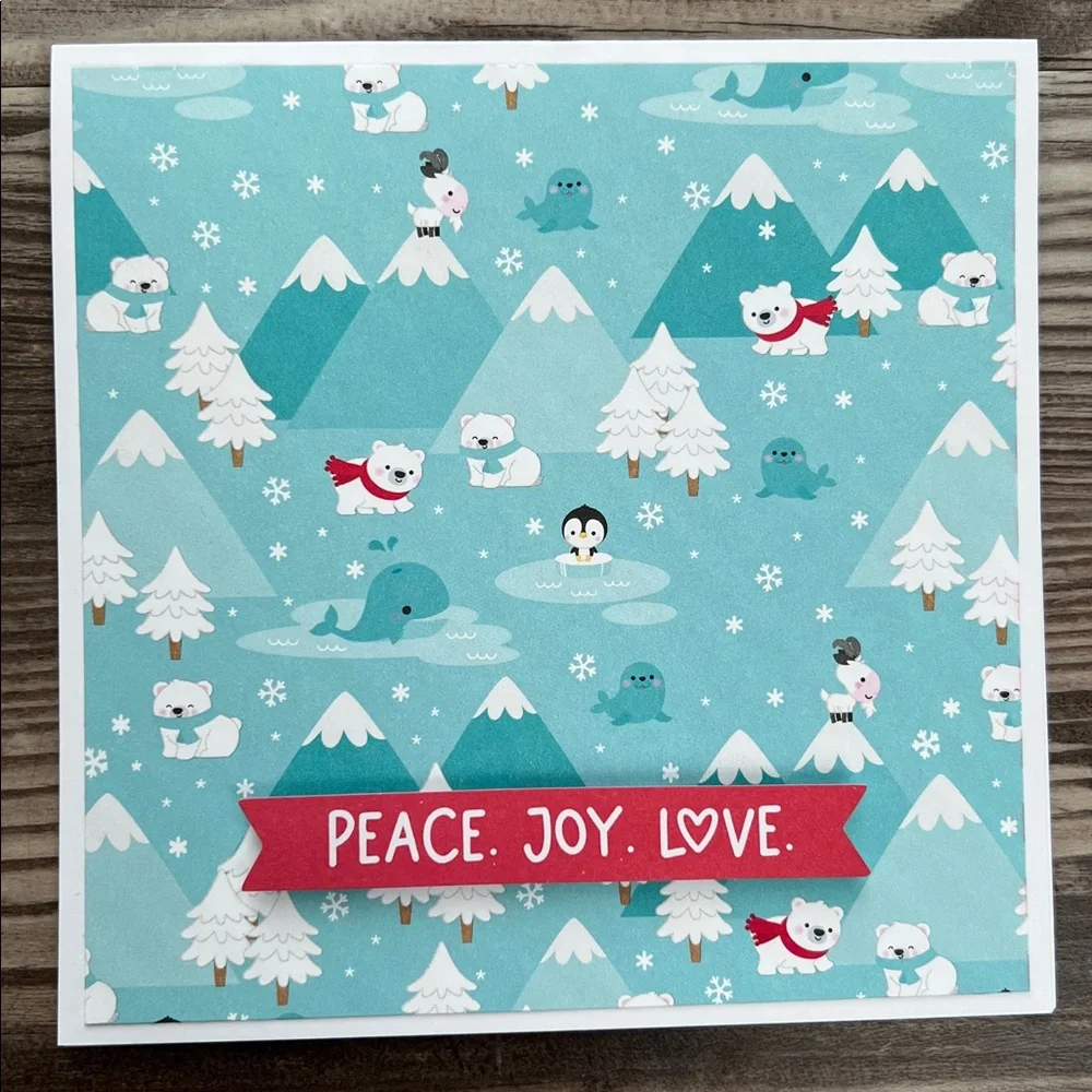 Handmade Christmas and Holiday Cards Set of 10 5.5”x5.5”Includes Envelopes